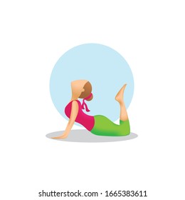 a yoga vector graphic , good for any business