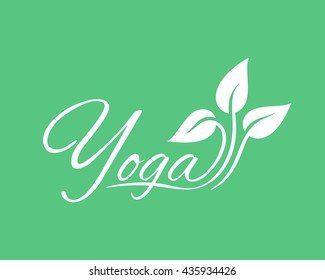 Yoga vector icon.