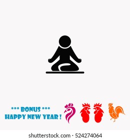 Yoga vector icon