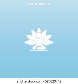 Yoga vector  icon.
