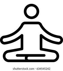 Yoga Icon Black And White - Atomussekkai.blogspot.com