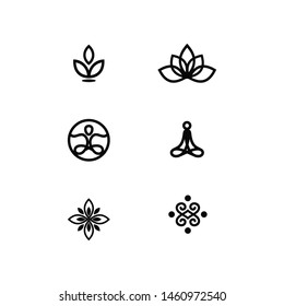 Yoga  Vector and Icon Set 