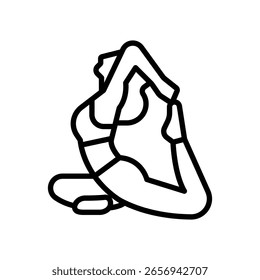 Icono de Vector de yoga que puede modificarse o editarse fácilmente

