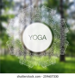 Yoga vector illustration.