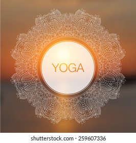 Yoga vector illustration.