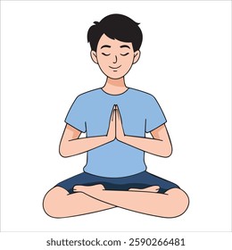 yoga vector illustration, international yoga day