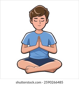 yoga vector illustration, international yoga day