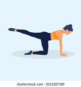Yoga Vector Illustration Template Design for Exercise, Fitness, Training, Gym, Wellness, Workout, Meditation