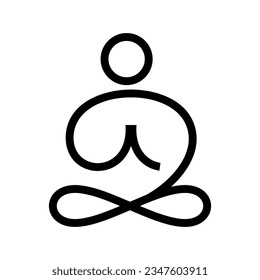 Yoga Vector Logo Design Template