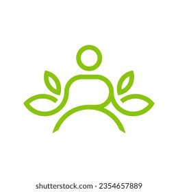 Plantilla de diseño de logotipo de vectores de yoga