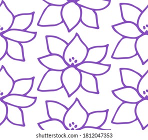 yoga vector seamless pattern on white