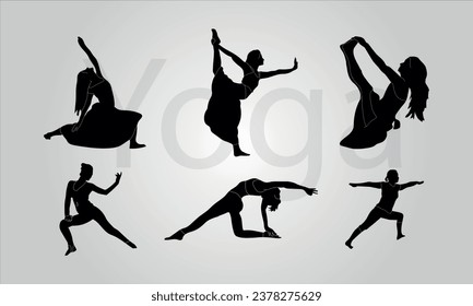 Yoga vector silhouettes woman doing yoga san design
yoga, fitness, pose