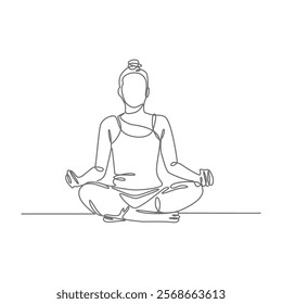 Yoga vector sketches and illustrations