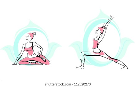 yoga vector symbols