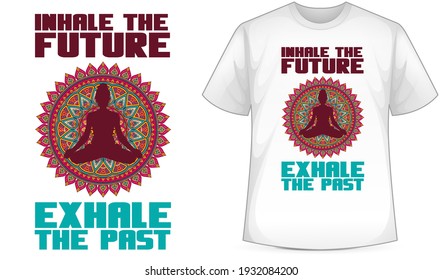 Yoga Vector T- Shirt Design