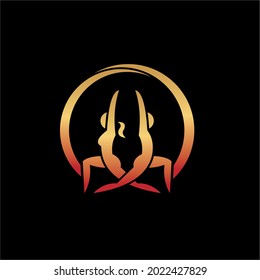 diseño del logotipo de yoga y wellness