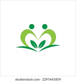 Yoga wellness logo design template