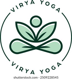Yoga Wellness Vector Illustration Logo Design