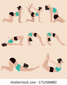 Yoga Woman Free Vector Art 