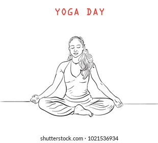 yoga women illustration vector