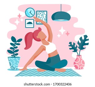 Yoga work from home stay safe corona virus