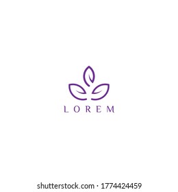 Yoga/healing/fitness logo design vector template