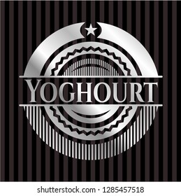 Yoghourt silver emblem or badge