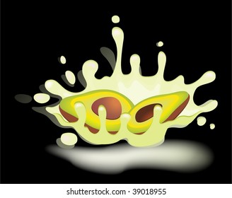 yoghurt with fresh avocado