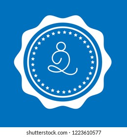 
yogi icon.yoga logo concept. Designed for your web site design, logo, app, UI