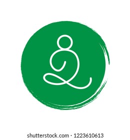
yogi icon.yoga logo concept. Designed for your web site design, logo, app, UI