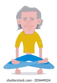  Yogi man standing on his arms