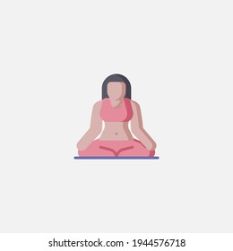 Yogi women icon sign vector,Symbol, logo illustration for web and mobile