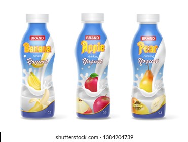 Download Yogurt Bottle Mockup High Res Stock Images Shutterstock