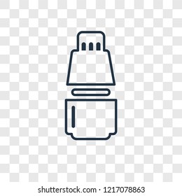 Yogurt concept vector linear icon isolated on transparent background, Yogurt concept transparency concept in outline style