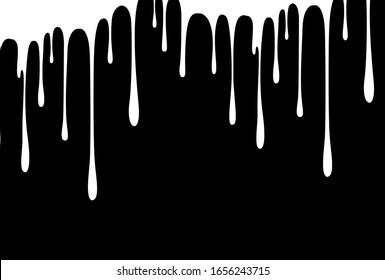 yogurt creamy liquid melt splash flowing on black background. vecter design