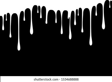 yogurt creamy liquid on black background . vector design 