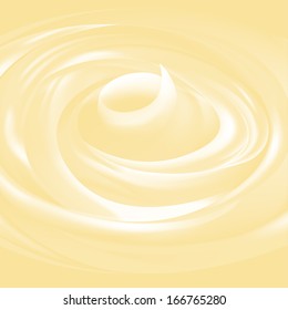 Yogurt, ice-cream or facial cream vector texture. Editable color