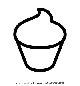 Yogurt icon design in filled and outlined style