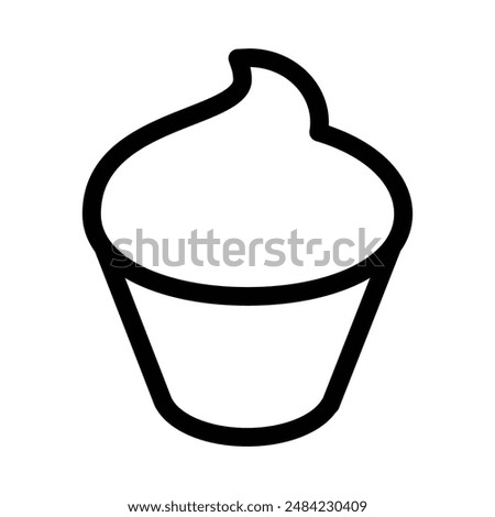 Yogurt icon design in filled and outlined style