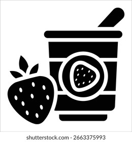 Yogurt Icon Element For Design