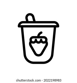 yogurt icon illustration vector graphic