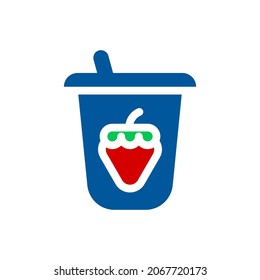 yogurt icon illustration vector graphic