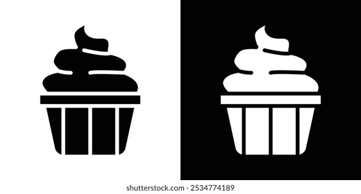 Logotipo lineal del icono del yogur aislado