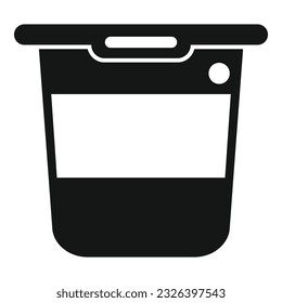 Icono de yogur vector simple. Proteína alimenticia. Vitamina grasa