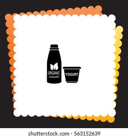Yogurt  icon. Vector design. 
