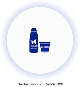 Yogurt  icon. Vector design. 