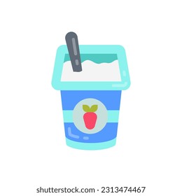 Yogurt icon in vector. Illustration