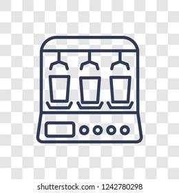 yogurt maker  icon. Trendy linear yogurt maker  logo concept on transparent background from kitchen collection