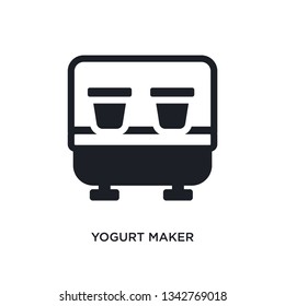 yogurt maker isolated icon. simple element illustration from kitchen concept icons. yogurt maker editable logo sign symbol design on white background. can be use for web and mobile