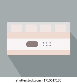 Yogurt maker. Kitchen appliance. Kitchen domestic electrical equipment. Flat vector illustrations. Isolated cooking icons.